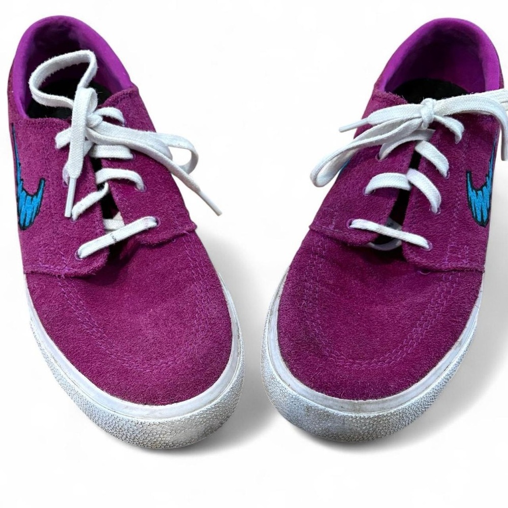 Nike SB Stefan Janoski purple suede skateboarding sneakers